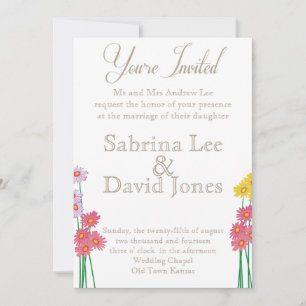 Garden Party Collection Wedding Invitation