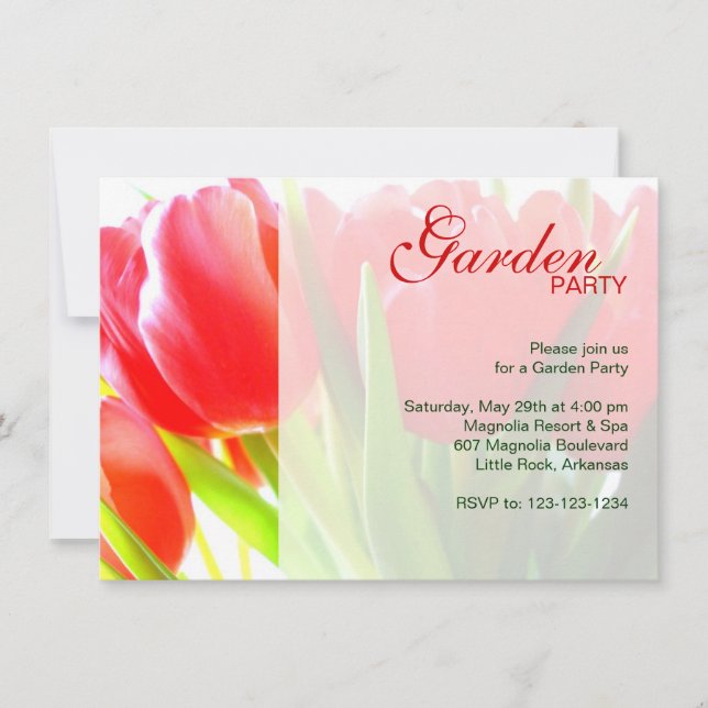 Garden Party Invitation (Front)
