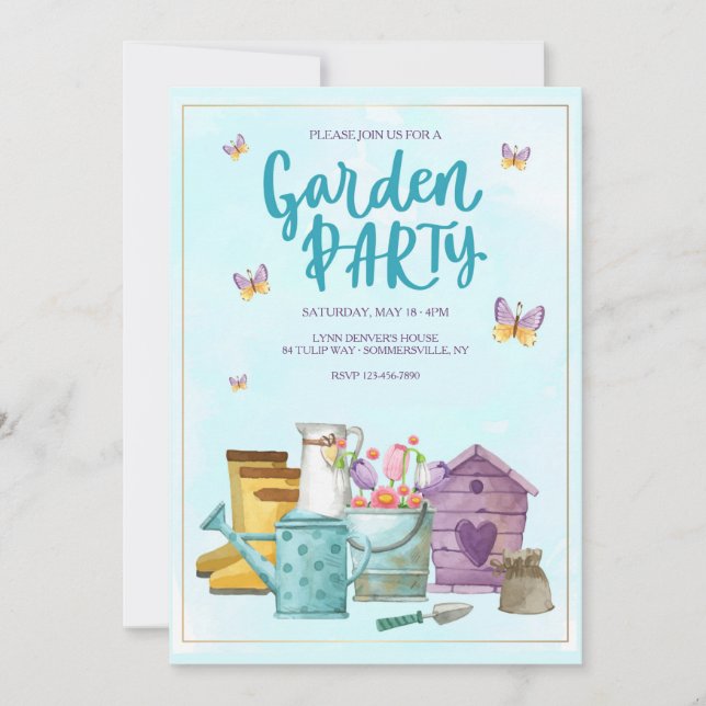 Garden Party Invitation (Front)