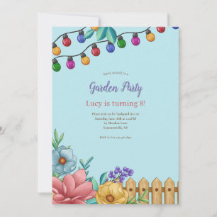 Garden Party Lights Invitation