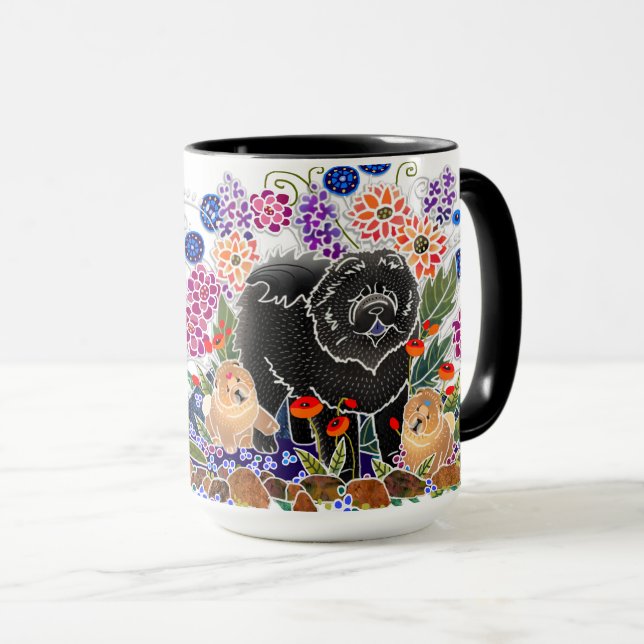 GARDEN PARTY mug - see all sides (Front Right)