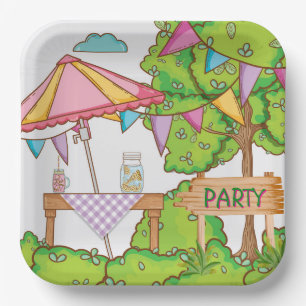 Garden Party Paper Plate