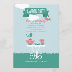 Garden Party Setting Invitation