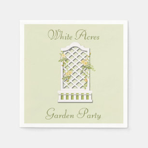 Garden Party Summer Soiree Paper Napkins