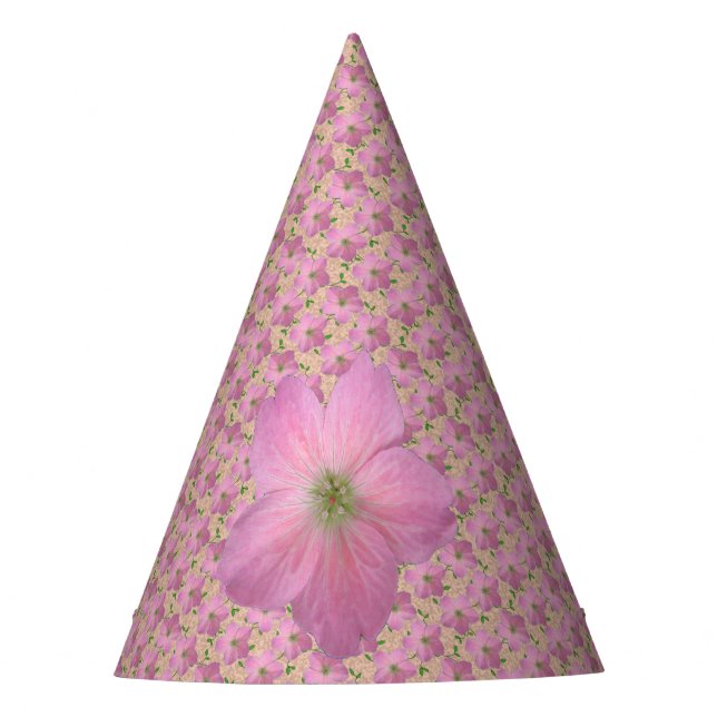 Garden Party Sweet Pink Flower on any Colour Hat (Front)
