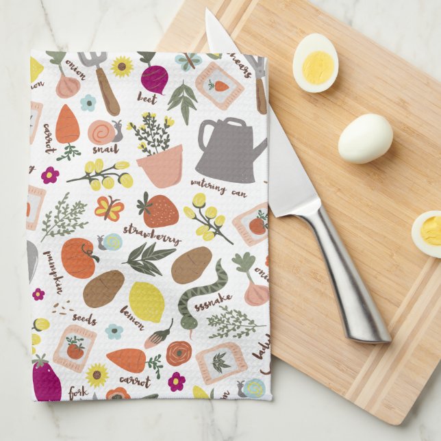 Garden Party Tea Towel (Quarter Fold)