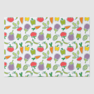 Garden Party Veggies Tissue Paper
