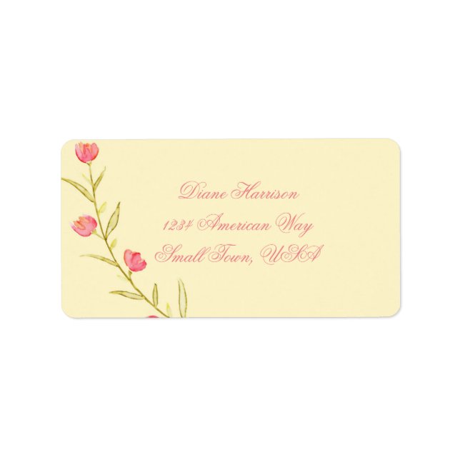 Garden Party Wedding Label (Front)