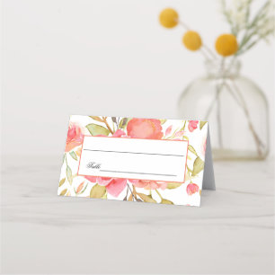 Garden Party Wedding Place Card