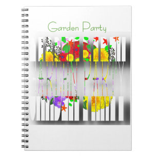 Garden Party White Notebook