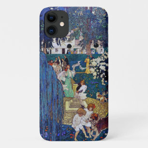 Garden Party with Dog & Cat, Jessie Willcox Smith iPhone 11 Case
