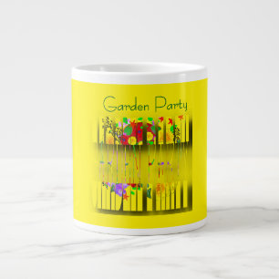 Garden Party Yellow  Large Coffee Mug