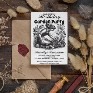 Garden Party's Bloom Gardeners Party Invitation Postcard
