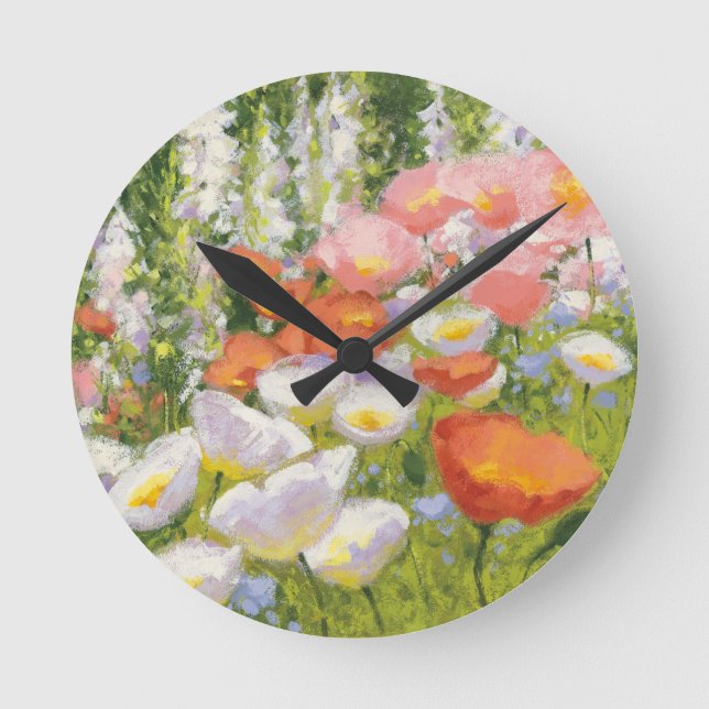 Garden Pastels Round Clock (Front)