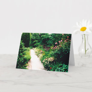 Garden Path 5" x 7" Folded Greeting Card
