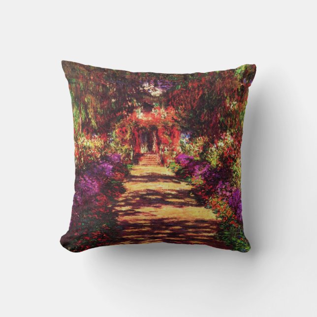 Garden Path by Claude Monet Cushion (Front)