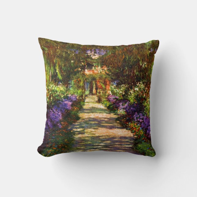 Garden Path by Claude Monet Cushion (Front)