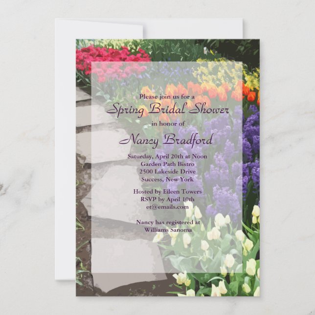 Garden Path Invitation (Front)