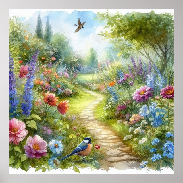 Garden Path Landscape 4 Poster (Front)
