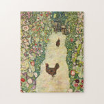 Garden Path with Chickens by Gustav Klimt Jigsaw Puzzle<br><div class="desc">Garden Path with Chickens by Gustav Klimt</div>
