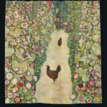 Garden Path with Chickens by Gustav Klimt Shower Curtain<br><div class="desc">Garden Path with Chickens by Gustav Klimt</div>