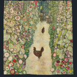 Garden Path with Chickens by Gustav Klimt Shower Curtain<br><div class="desc">Garden Path with Chickens by Gustav Klimt</div>