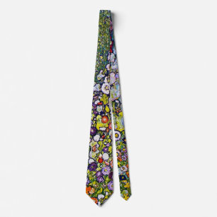 Garden Path with Chickens, Gustav Klimt Tie