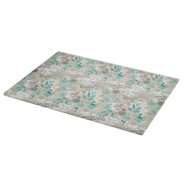 Garden Pattern Cutting Board (Corner)