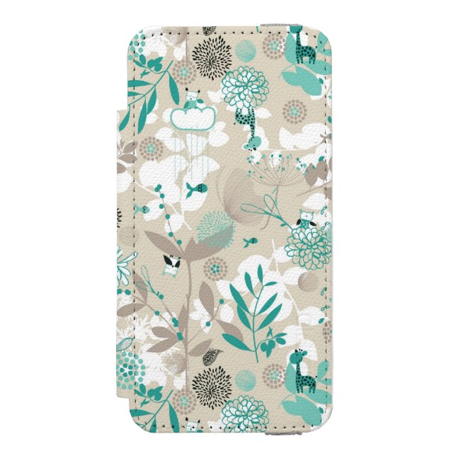 Garden Pattern Incipio iPhone Wallet Case (Folio Front)