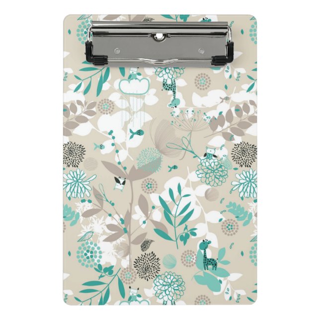 Garden Pattern Mini Clipboard (Front)