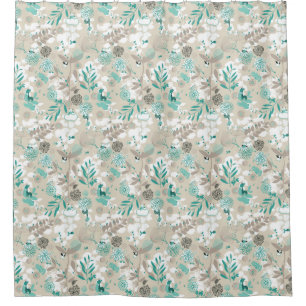 Garden Pattern Shower Curtain