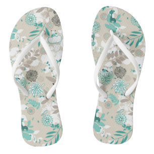 Garden Pattern Thongs