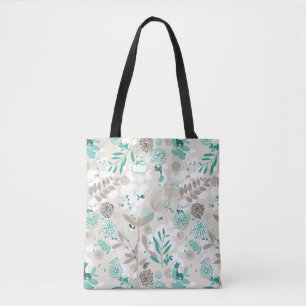 Garden Pattern Tote Bag
