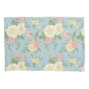 Garden Peony Floral Pattern Pillowcase