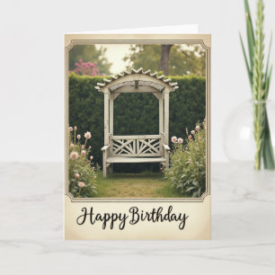 Garden Pergola Birthday Card