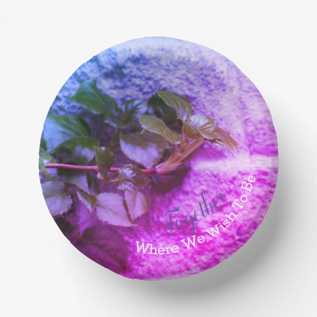 Garden Photograph Image Paper Plate (Front)