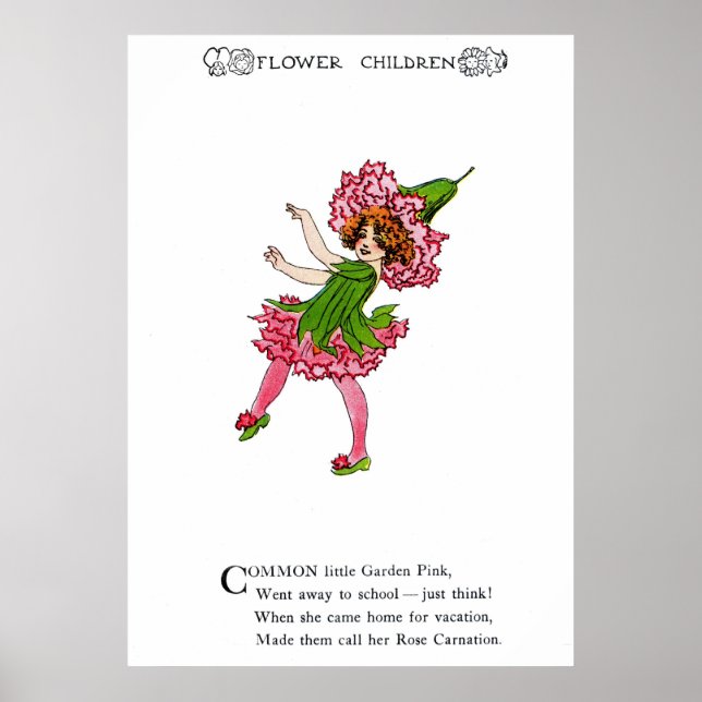 Garden Pink - Rose Carnation Poster (Front)