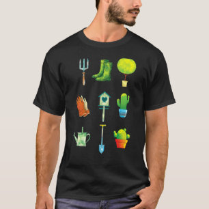 Garden Plant Tools Hobby Gardener Cactus Gardener T-Shirt