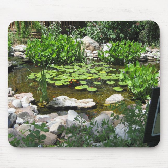 Garden Pond Mouse Pad (Front)