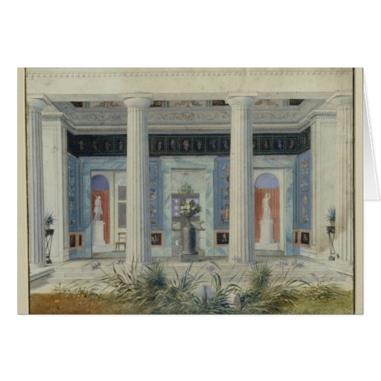 Garden portico, c.1834 card