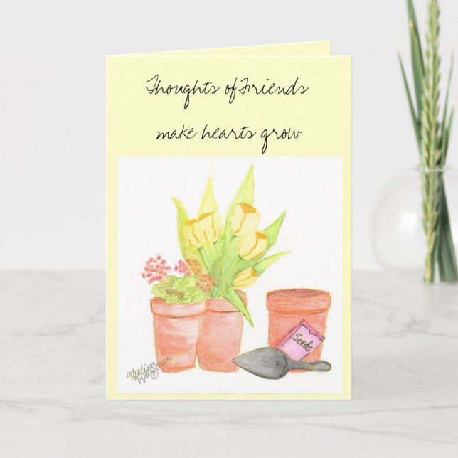 Garden Pot Greeting Card (Front)