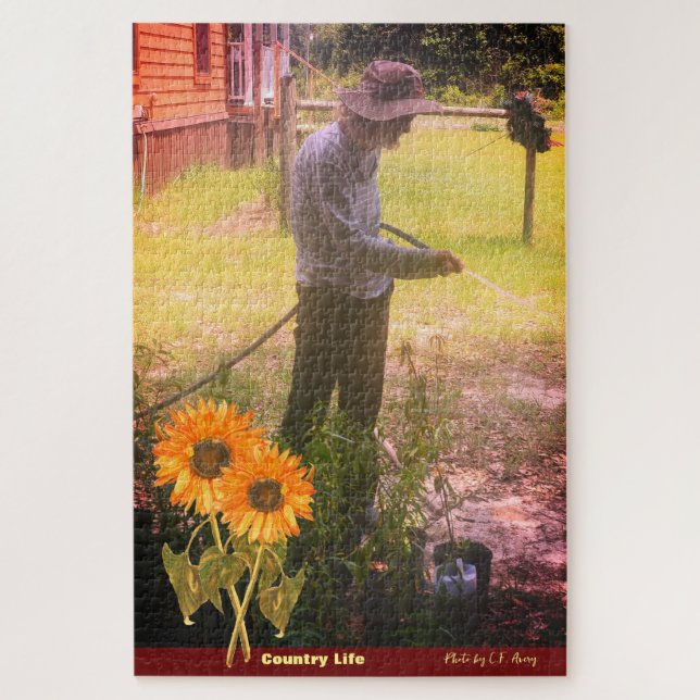 Garden -Potting Plants / Country Life - Plants Jigsaw Puzzle (Vertical)
