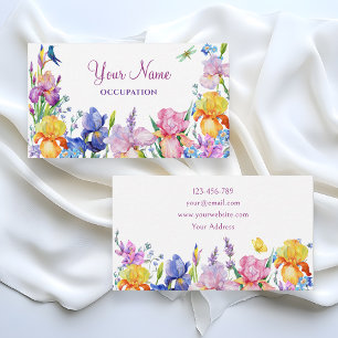 Garden Purple Flower bloom Business Card