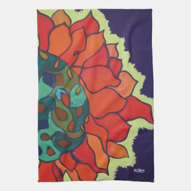 "Garden Queen I" Kitchen Towel (Vertical)