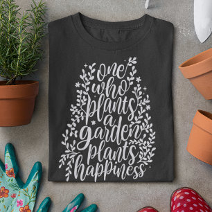 Garden Quote Hand Lettered Doodles T-Shirt