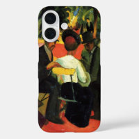 Garden Restaurant by August Macke. Vintage Art