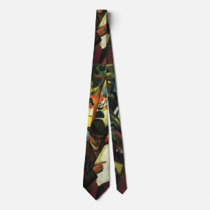 Garden Restaurant by August Macke. Vintage Art Tie