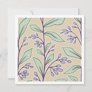 Garden Reverie Soft Meadow Florals Botanical Card