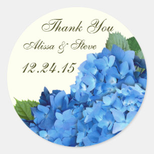 Garden Romance Hydrangea Wedding Favour Labels