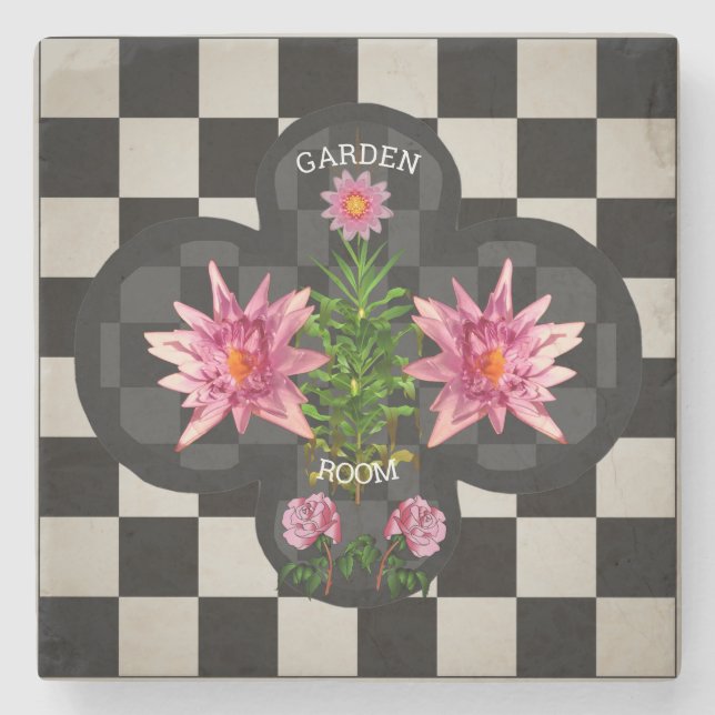 Garden Room Stone Coaster (Front)